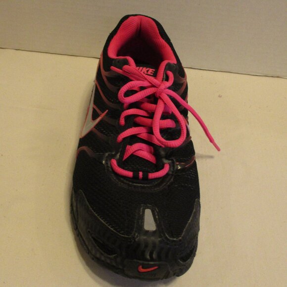 Nike Air Woman Size 9.5 Black Pink Lace Up Running Shoes - Picture 8 of 12